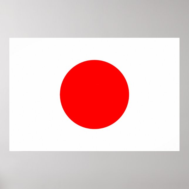 Poster Bandeira do Japão (Frente)