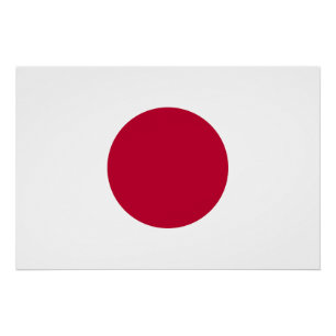 Póster Bandeira do Japão