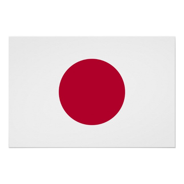 Póster Bandeira do Japão (Frente)