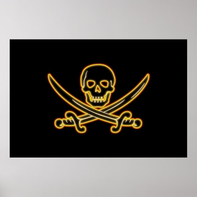 Póster Bandeira do Jolly Roger Pirate (Frente)