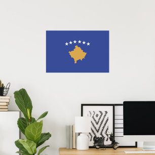 Poster Bandeira do Kosovo