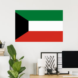 Poster bandeira do Kuwait