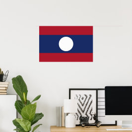 Poster bandeira do Laos