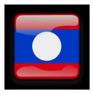 Póster Bandeira do Laos