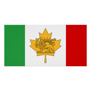 Póster Bandeira do Leão e do Sol do Patrimônio Iraniano C