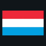Poster Bandeira do Luxemburgo<br><div class="desc">Bandeira patriótica do Luxemburgo.</div>