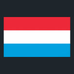Poster Bandeira do Luxemburgo<br><div class="desc">Bandeira Patriótica do Luxemburgo.</div>