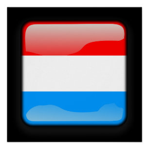 Póster Bandeira do Luxemburgo