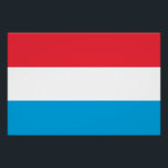 Póster Bandeira do Luxemburgo<br><div class="desc">Bandeira Patriótica do Luxemburgo.</div>