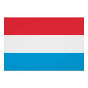 Póster Bandeira do Luxemburgo