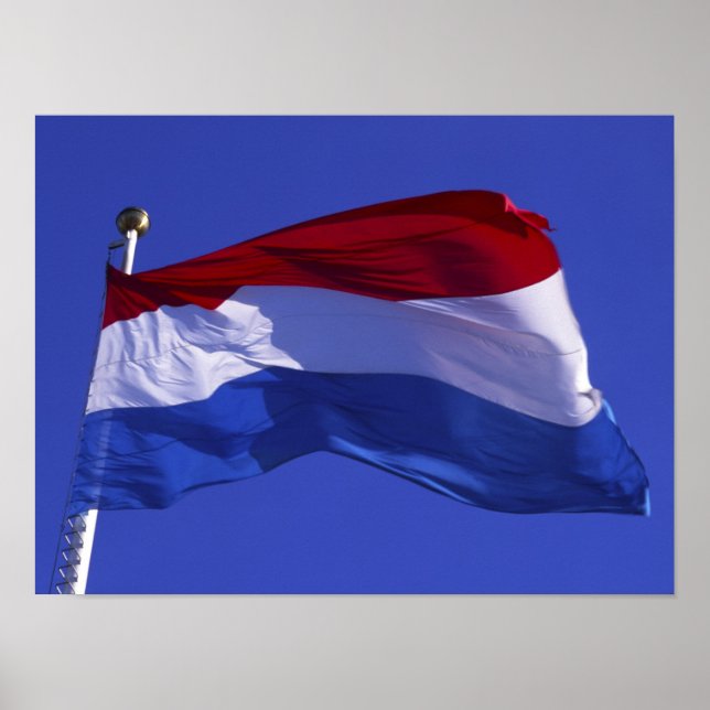 Poster bandeira do Luxemburgo RF) (Frente)