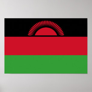 Poster Bandeira do Malawi