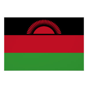 Póster Bandeira do Malawi
