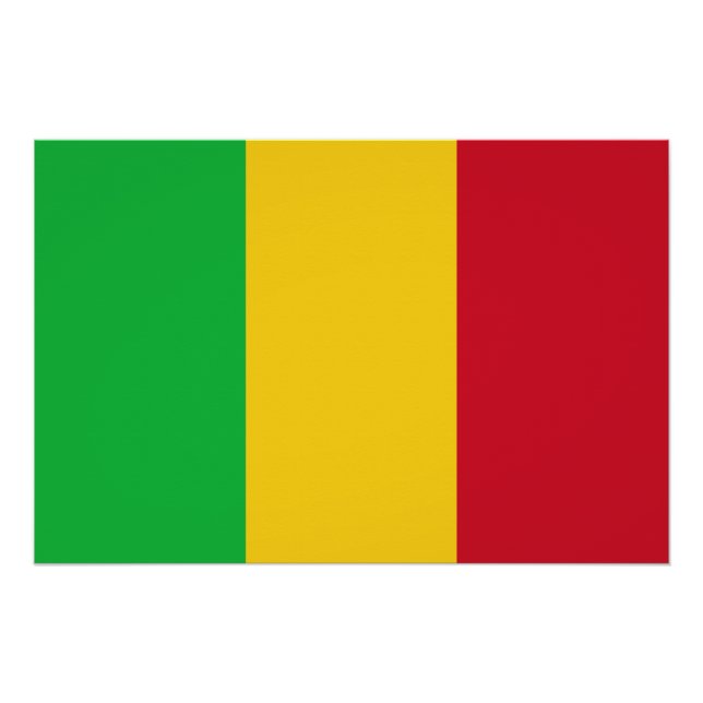 Póster Bandeira do Mali (Frente)