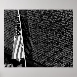 Poster Bandeira do memorial de Vietnam