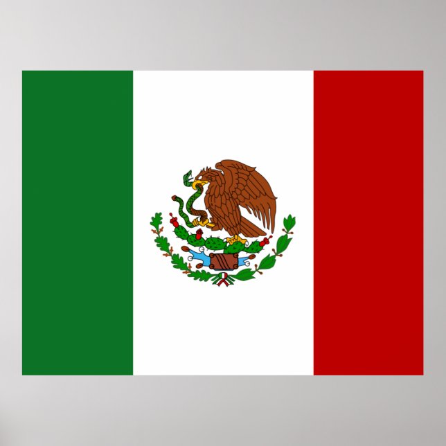 Poster Bandeira do México (Frente)