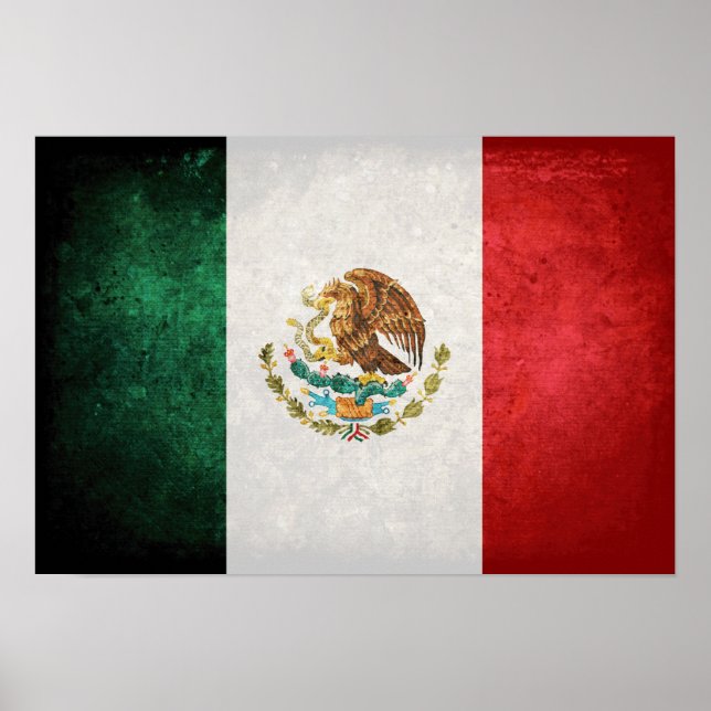 Póster Bandeira do México (Frente)