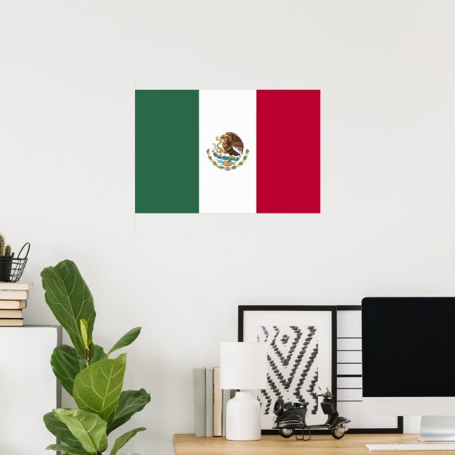 Poster Bandeira do México (Escritório em casa)