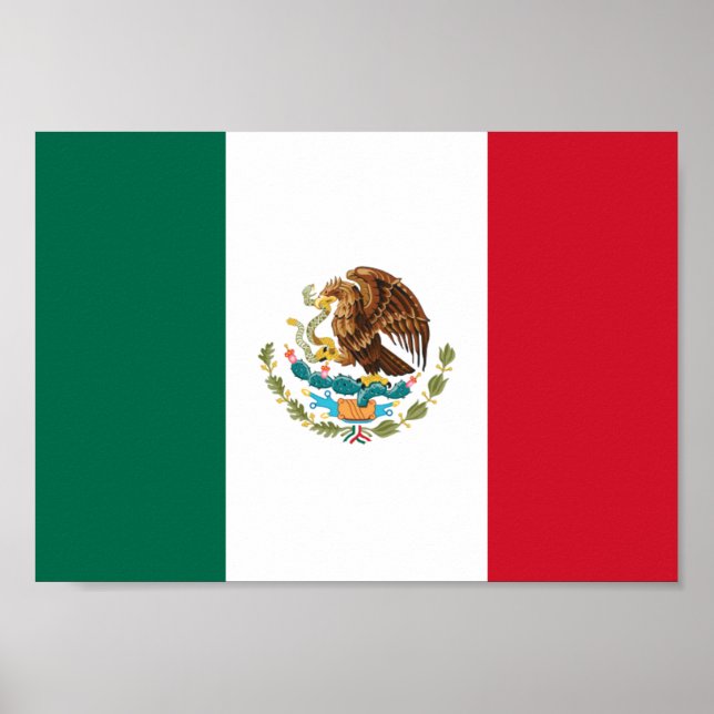 Póster Bandeira do México (Frente)