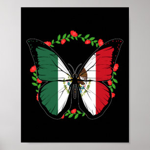 Poster Bandeira do México Dia da Independência Homens Mex