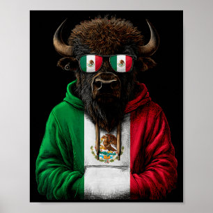 Poster Bandeira do México Orgulho Mexicano Raízes Mexican
