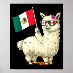 Poster bandeira do méxico orgulho mexicano raízes mexican