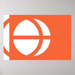 Póster Bandeira do Nagano, Japão