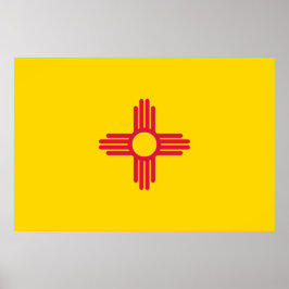 Póster Bandeira do Novo México