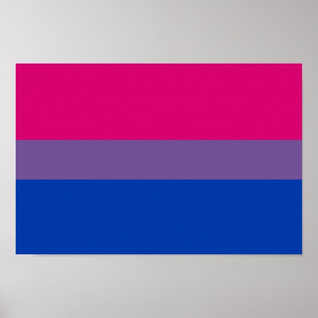 Póster Bandeira do Orgulho Bissexual (Frente)