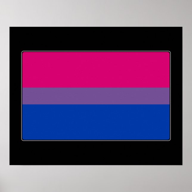 Poster Bandeira do Orgulho Bissexual (Frente)