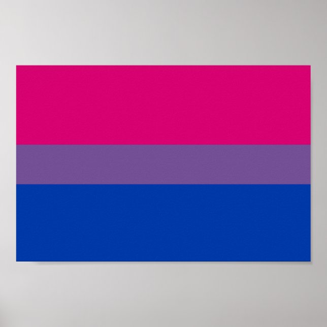 Poster Bandeira do Orgulho Bissexual (Frente)