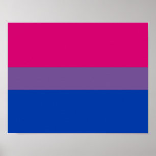 Poster Bandeira do Orgulho Bissexual