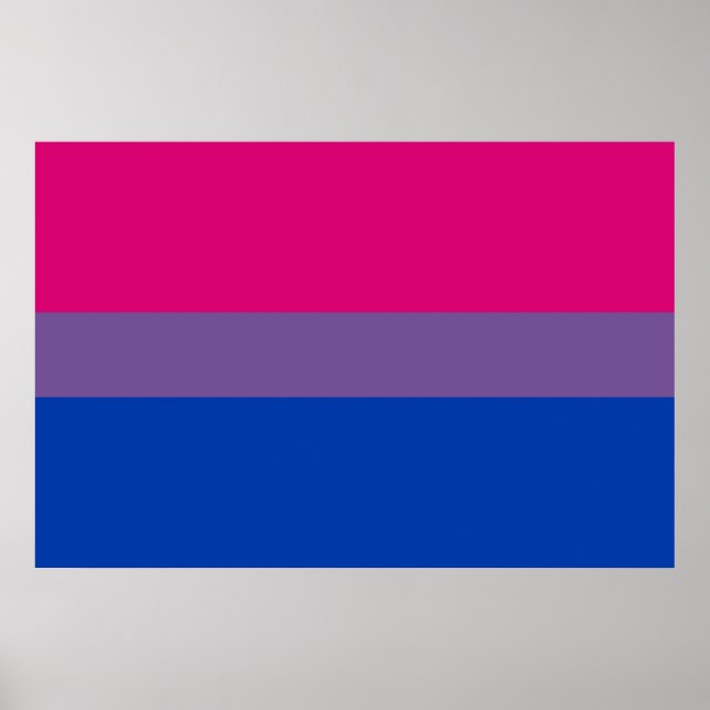 Poster Bandeira do Orgulho Bissexual (Frente)