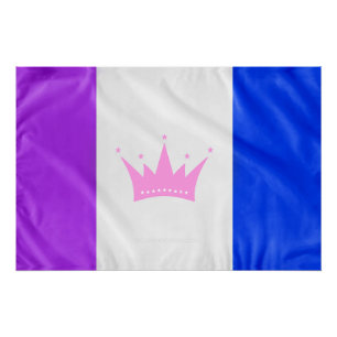 Póster Bandeira do orgulho da cultura drag SlipperyJoe's 