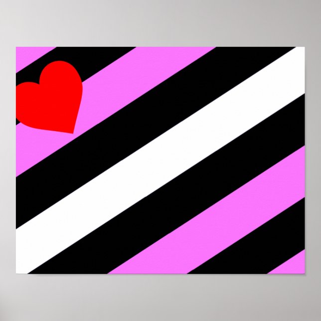 Poster Bandeira do Orgulho da Garota de Couro (Frente)