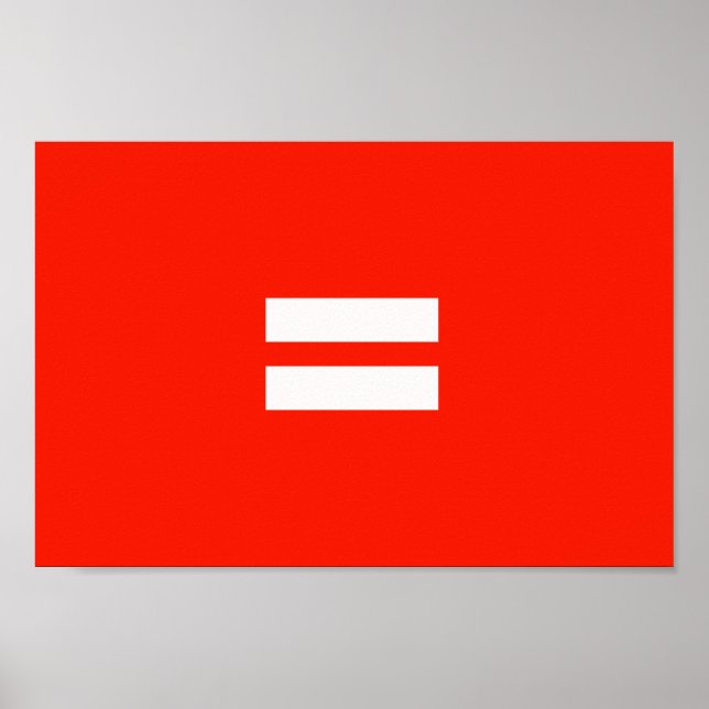 Poster Bandeira do Orgulho da Igualdade (Frente)
