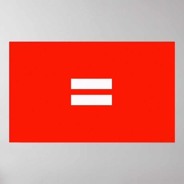 Poster Bandeira do Orgulho da Igualdade (Frente)