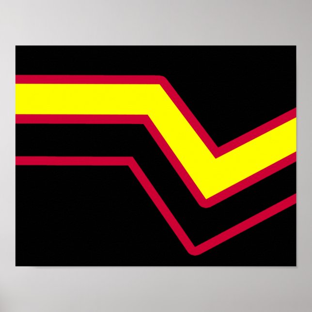 Poster Bandeira do Orgulho de Borracha / Látex (Frente)