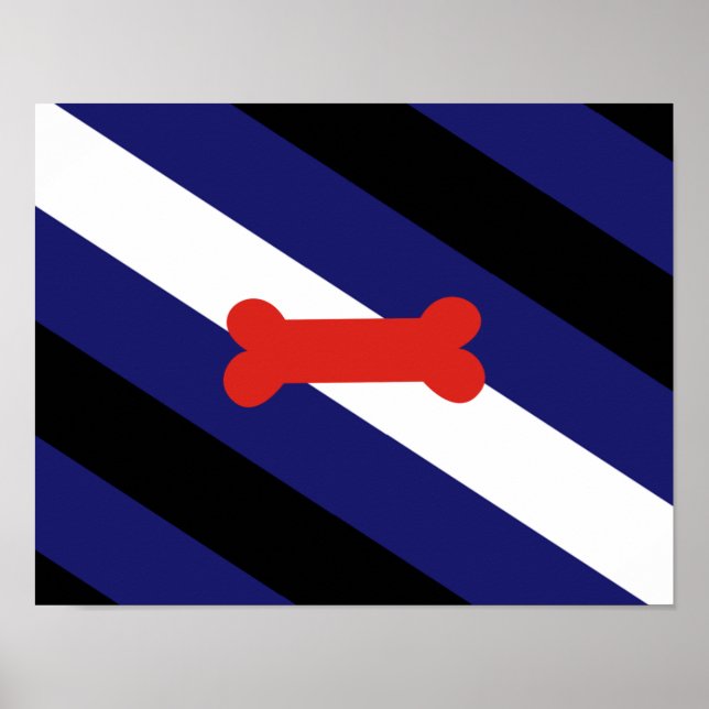 Poster Bandeira do Orgulho do Brinquedo Canino (Frente)