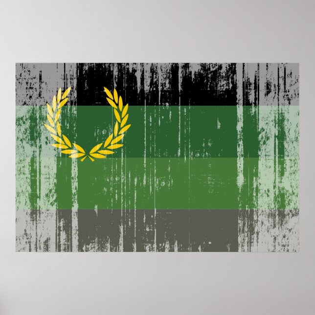 Poster Bandeira do Orgulho do Uniforme Militar (Frente)