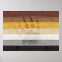 bandeira do orgulho do urso SlipperyJoe's textura 