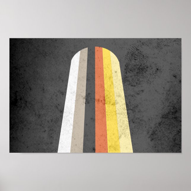 PÓSTER BANDEIRA DO ORGULHO DOS CABELOS LONGOS (Frente)