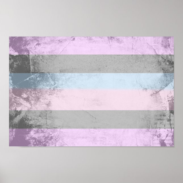 Póster Bandeira do Orgulho Intersexo (Frente)