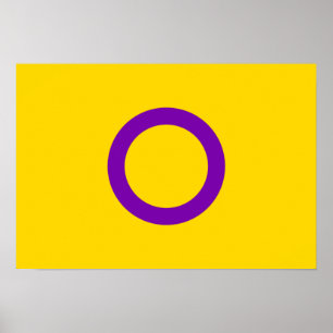 Poster Bandeira do Orgulho Intersexual
