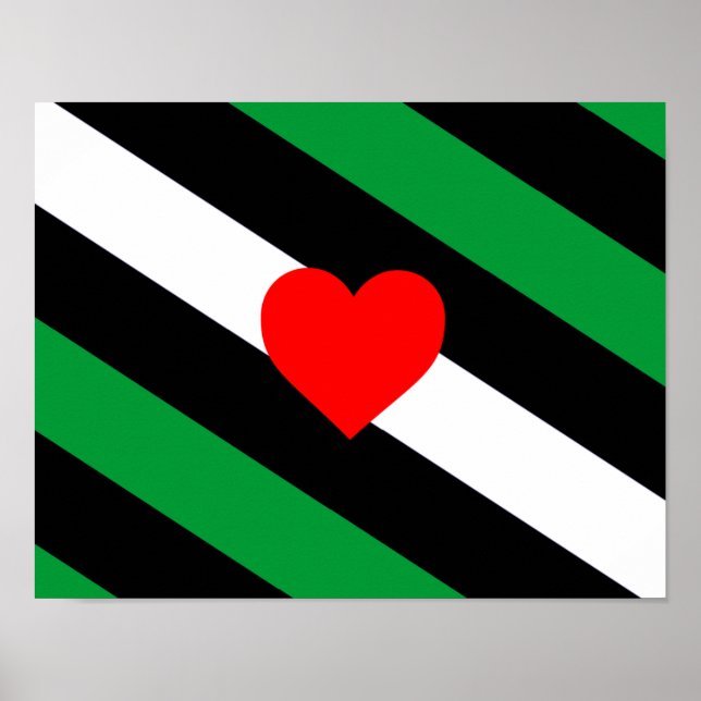 Poster Bandeira do Orgulho Leather Boi (Frente)