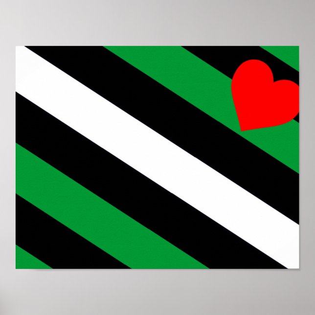 Poster Bandeira do Orgulho Leather Boi (Frente)