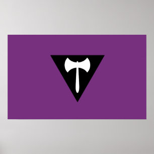 Póster Bandeira do Orgulho Lésbico