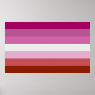Poster Bandeira do Orgulho Lésbico