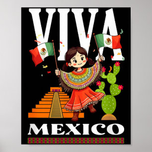 Poster bandeira do orgulho mexicano méxico raízes patrimô