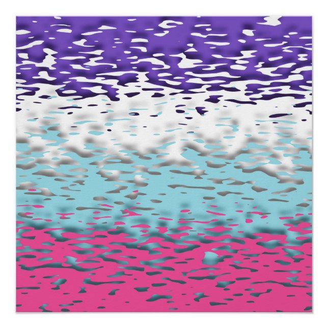 Póster Bandeira do Orgulho Multissexual Funky Trippy Ripp (Frente)